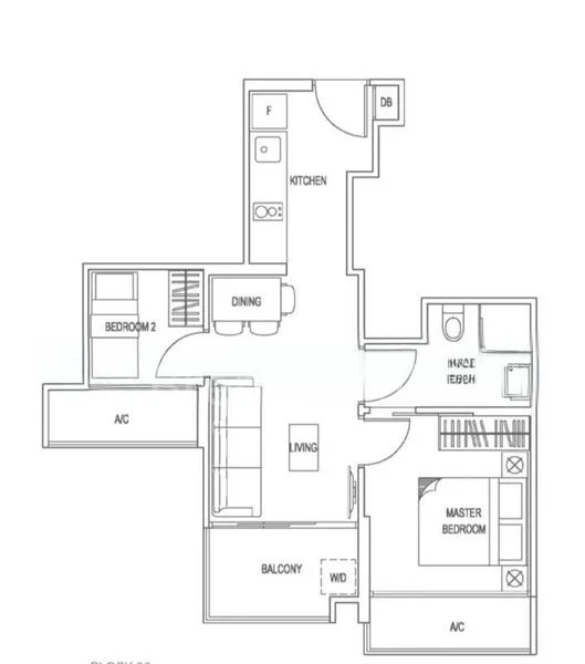2 Bed Condo for Rent in  Natura @ Hillview - Image 6