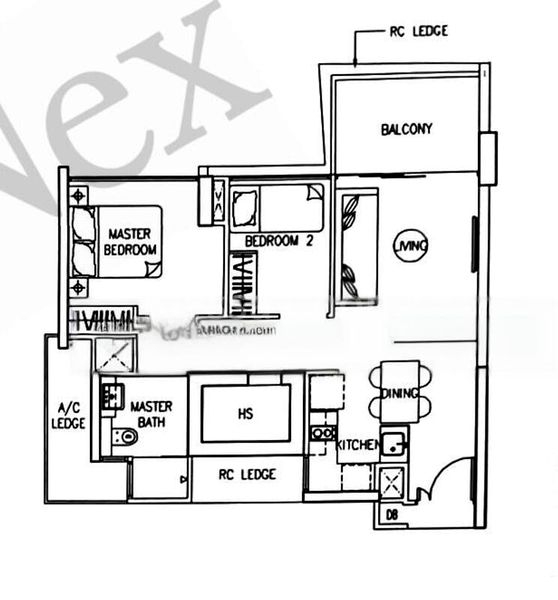 2 Bed Condo for Rent in  The Trilinq - Image 6