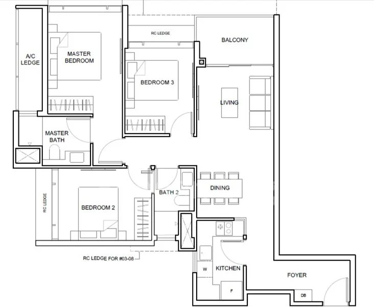 3 Bed Apartment (Condo) for Sale in The Arcady At Boon Keng - Image 14