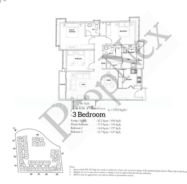 3 Bed Condo for Rent in The Raintree - Image 20