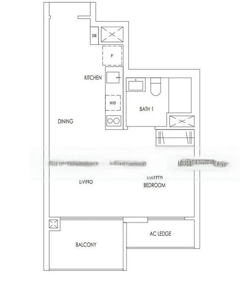 1 Bed Condo for Rent in Treasure at Tampines - Image 5