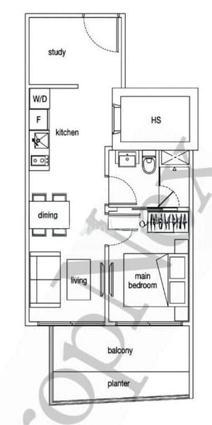 1 Bed Condo for Rent in  Loft @ Nathan - Image 5