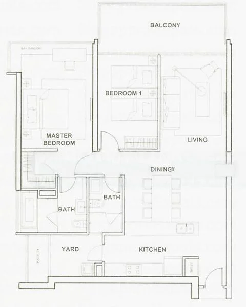 2 Bed Apartment (Condo) for Rent in  The Rochester Residences - Image 10