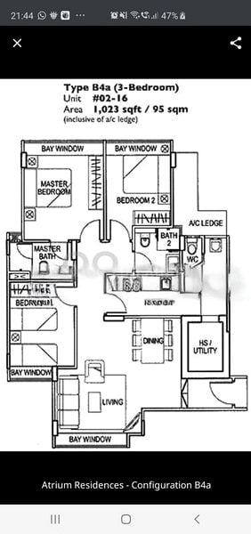 Room (Condo) for Rent in  Atrium Residences - Image 12