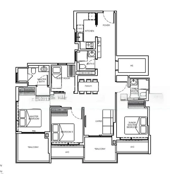 4 Bed Condo for Sale in  Guillemard Road - Image 3