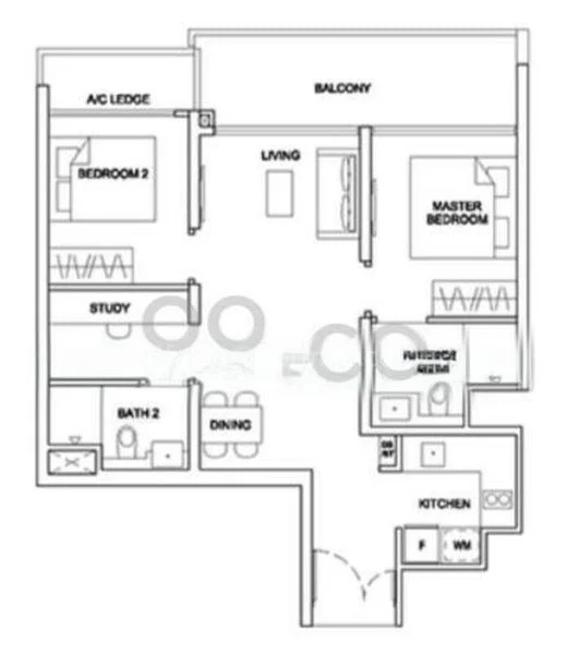 2 Bed Apartment (Condo) for Rent in  Stirling Residences - Image 6