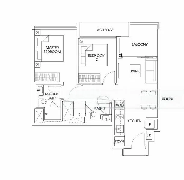 2 Bed Condo for Rent in  The Antares - Image 6