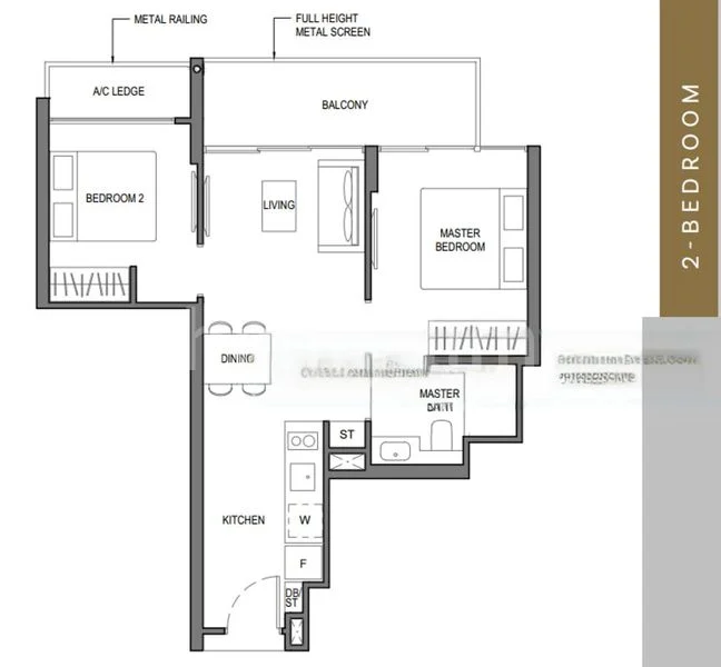 2 Bed Condo for Rent in  Parc Komo / Komo Shoppes - Image 10