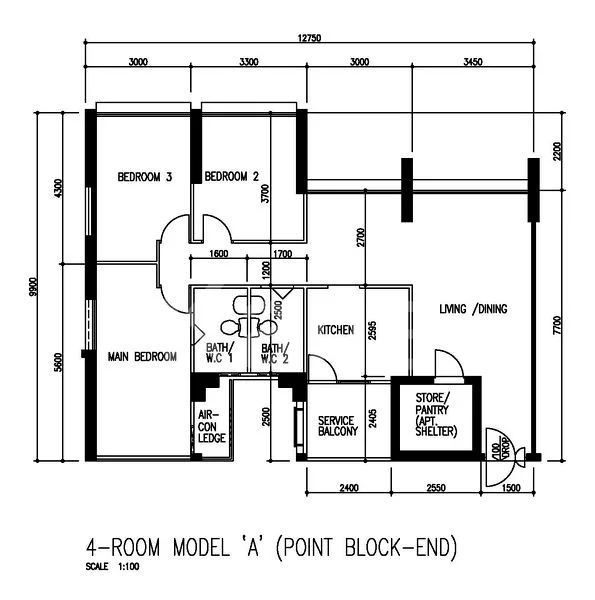 4 Room (4A) HDB for Sale in  17A Telok Blangah Crescent - Image 5