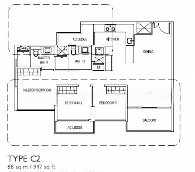 3 Bed Condo for Rent in  J Gateway - Image 7