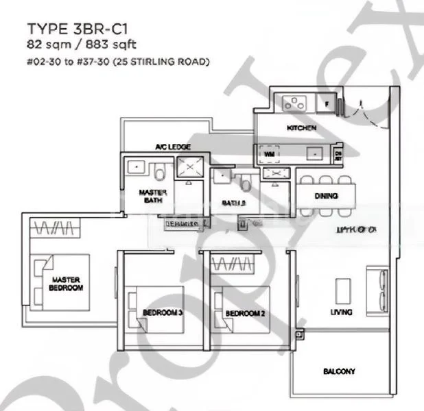 3 Bed Condo for Rent in  Stirling Residences - Image 15