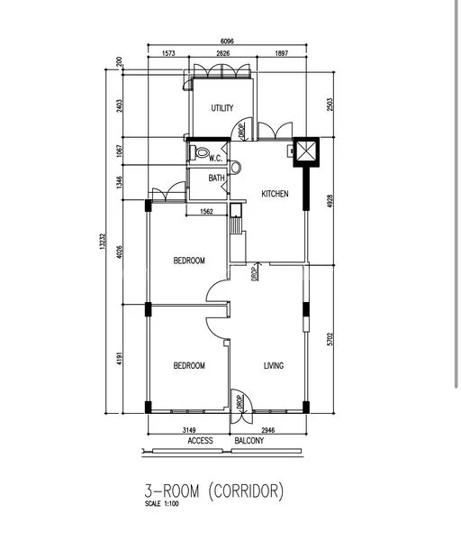3 Room (3I) HDB for Rent in  74 Whampoa Drive - Image 6