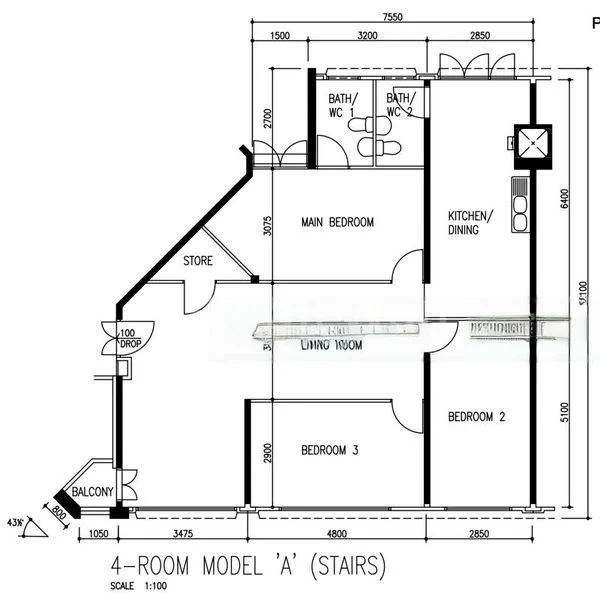 4 Room (4A) HDB for Rent in  110 Pasir Ris Road - Image 11