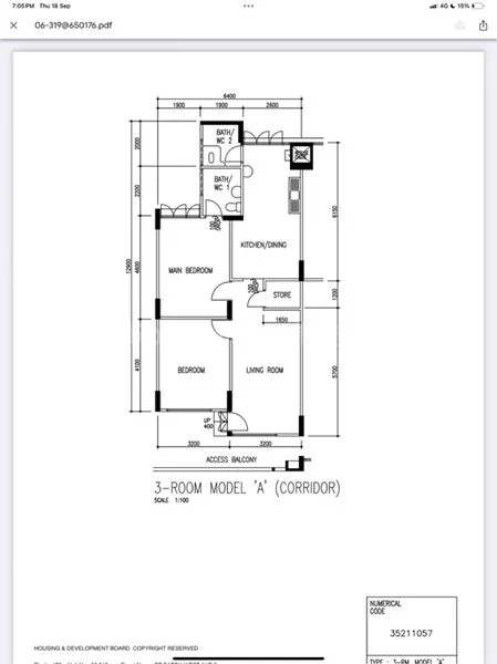 1 Room HDB for Sale in  176 Bukit Batok West Avenue 8 - Image 7
