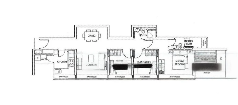 3 Bed Apartment (Condo) for Rent in  The Marque @ Irrawaddy - Image 12