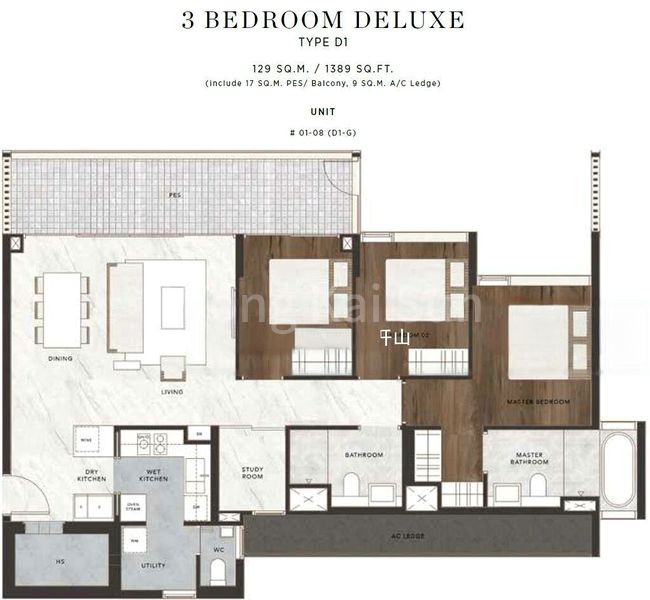 3+1 Bed Condo for Sale in Jervois Privé - Image 17