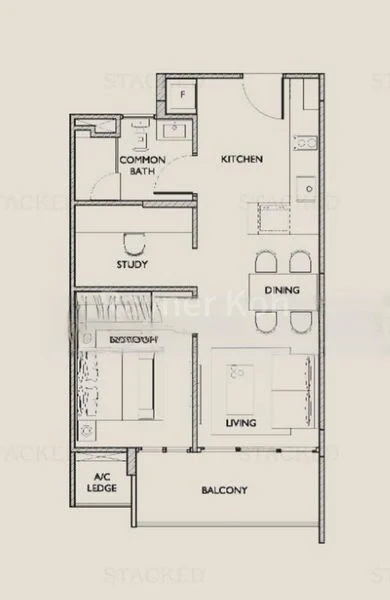 1 Bed Condo for Sale in  1919 - Image 9