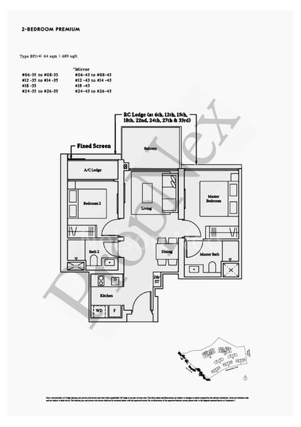 2 Bed Apartment (Condo) for Sale in  Avenue South Residence - Image 6