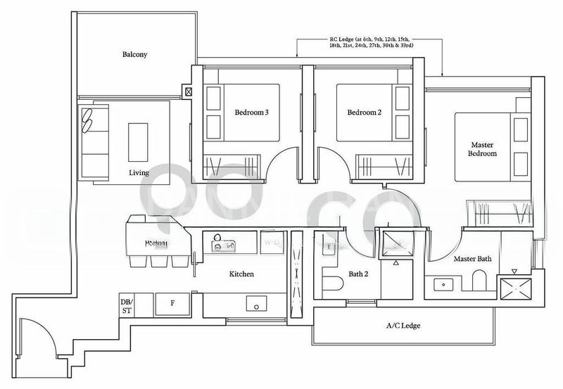 3 Bed Condo for Rent in  Avenue South Residence - Image 17