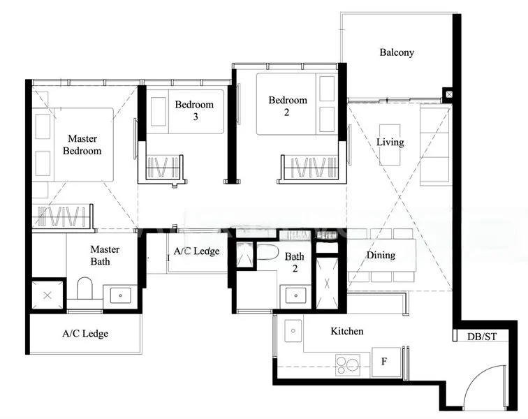 3 Bed Condo for Sale in The Garden Residences - Image 11