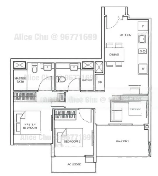 2 Bed Condo for Rent in  The Glades - Image 17