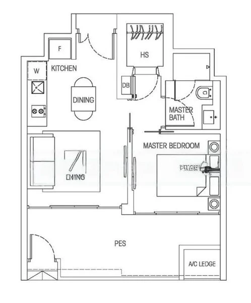 1 Bed Condo for Sale in  Hedges Park Condominium - Image 7