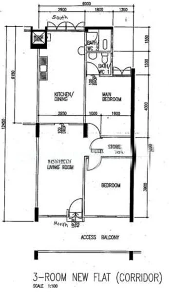 3 Room (3NG) HDB for Rent in  122 Ang Mo Kio Avenue 3 - Image 9