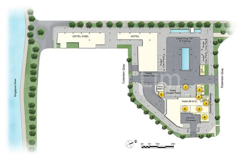 1+1 Bed Apartment (Condo) for Rent in Up @ Robertson Quay - Image 13