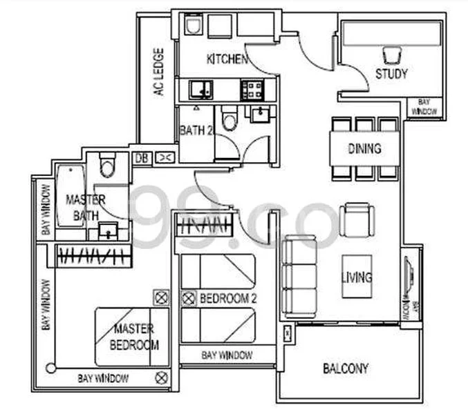 2+1 Bed Condo for Rent in  D'casita - Image 14