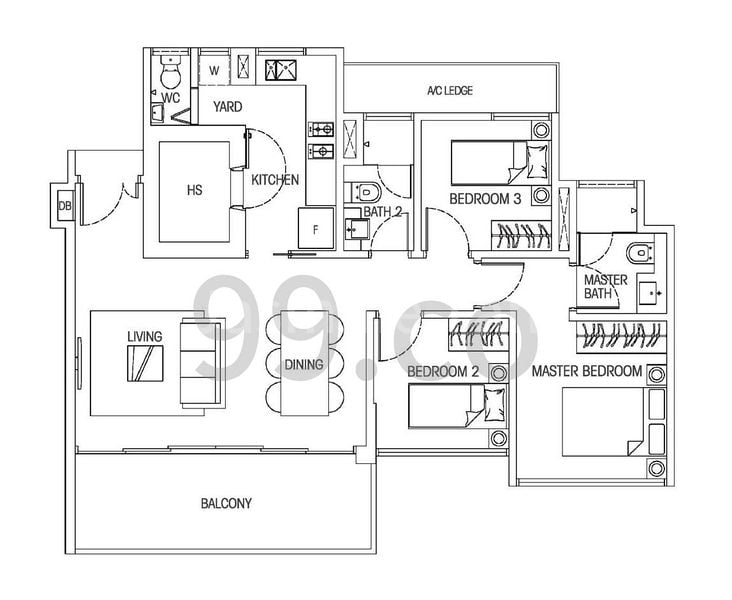 3 Bed Condo for Sale in Hedges Park Condominium - Image 20