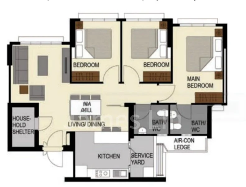 4 Room (4A) HDB for Sale in  356B Anchorvale Lane - Image 7