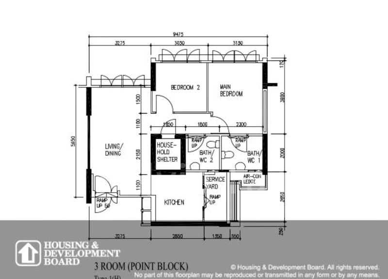 3 Room (3A) HDB for Sale in  459 Yishun Avenue 11 - Image 8