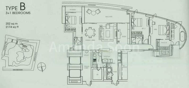 4 Bed Condo for Rent in  The Orchard Residences - Image 11