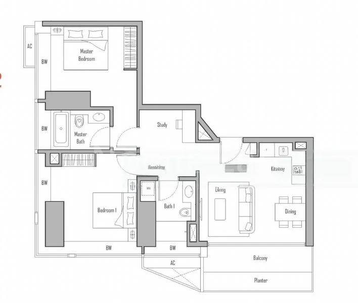 2 Bed Condo for Rent in  V On Shenton - Image 7