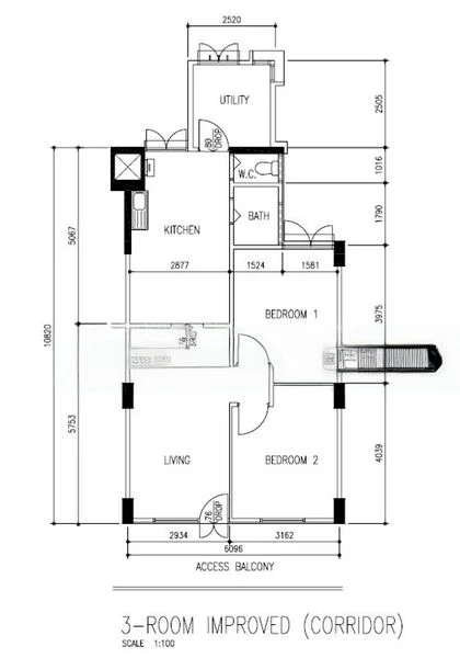 3 Room (3I) HDB for Rent in  47 Marine Crescent - Image 8