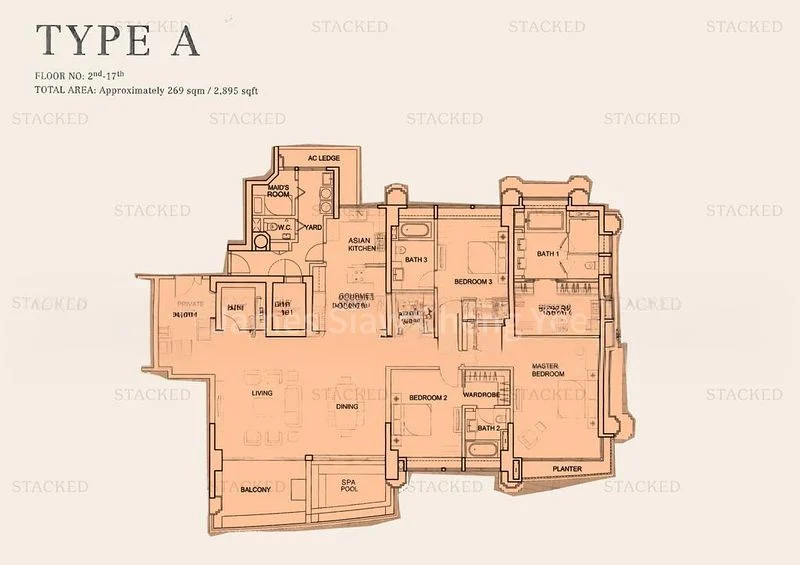 3 Bed Condo for Rent in Parkview Eclat - Image 20