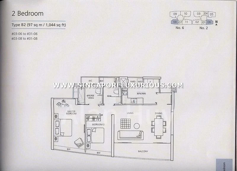 2 Bed Condo for Rent in  Martin Place Residences - Image 10