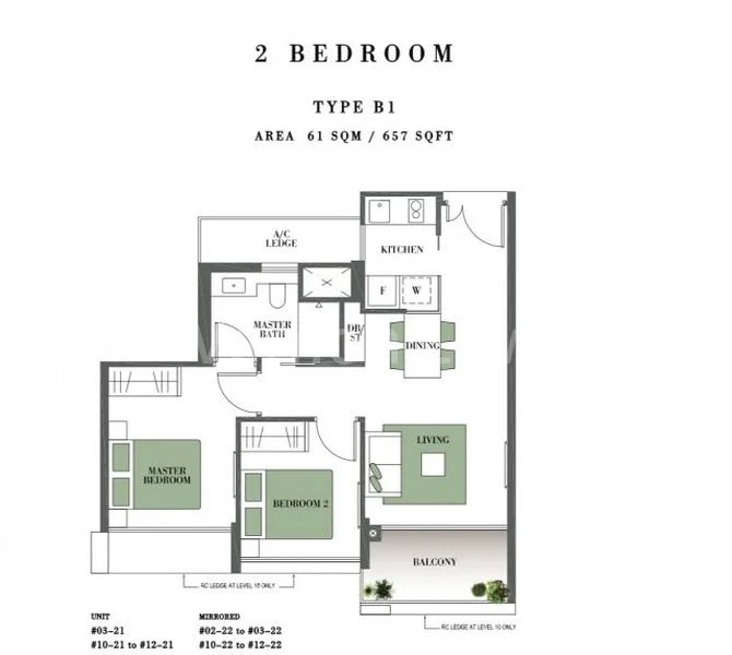 2 Bed Condo for Rent in  Botanique At Bartley - Image 16