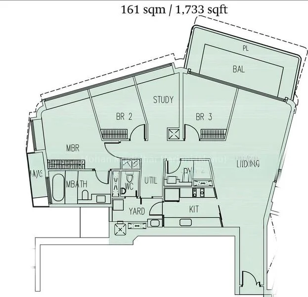3 Bed Condo for Rent in  D'leedon - Image 12