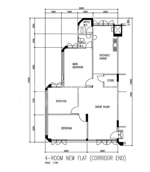 4 Room (4NG) HDB for Sale in  233 Jurong East Street 21 - Image 9