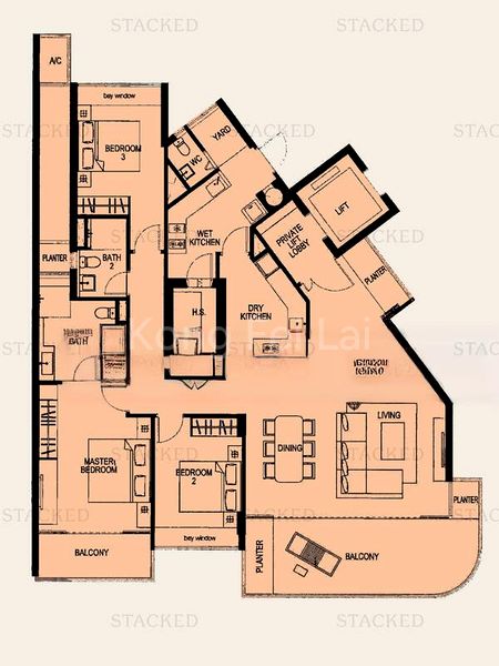 3 Bed Condo for Rent in  The Azure - Image 19