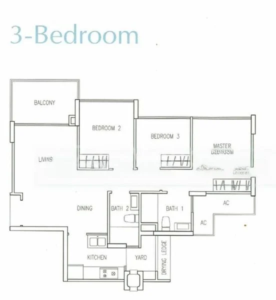 3 Bed Executive Condo for Rent in  The Tampines Trilliant - Image 8