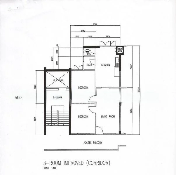3 Room (3I) HDB for Rent in  43 Telok Blangah Rise - Image 4