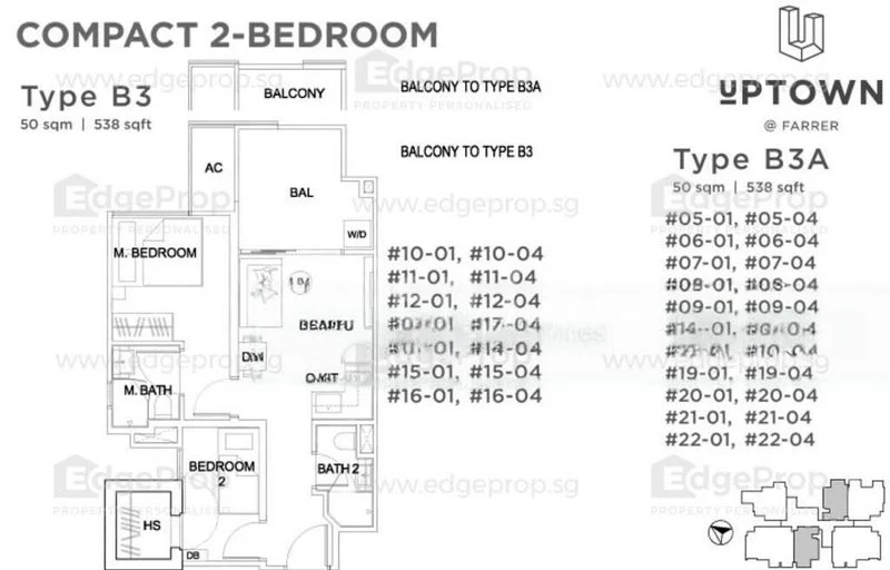 2 Bed Condo for Sale in  Uptown @ Farrer - Image 6