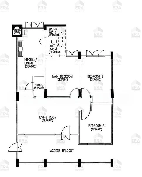4 Room (4S) HDB for Rent in  609 Yishun Street 61 - Image 14