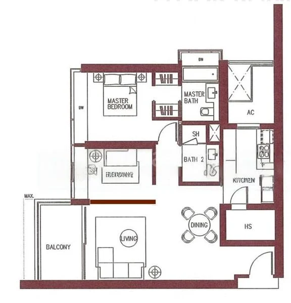 2 Bed Condo for Sale in  Concourse Skyline - Image 9