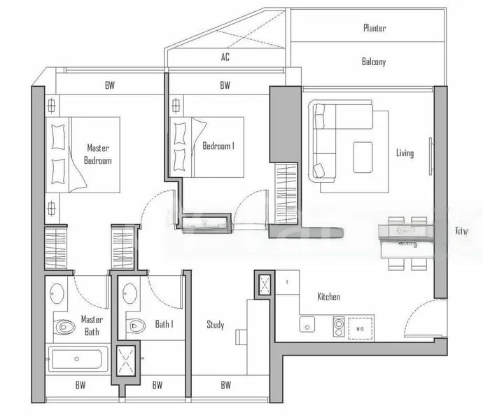 2 Bed Condo for Sale in  V On Shenton - Image 3