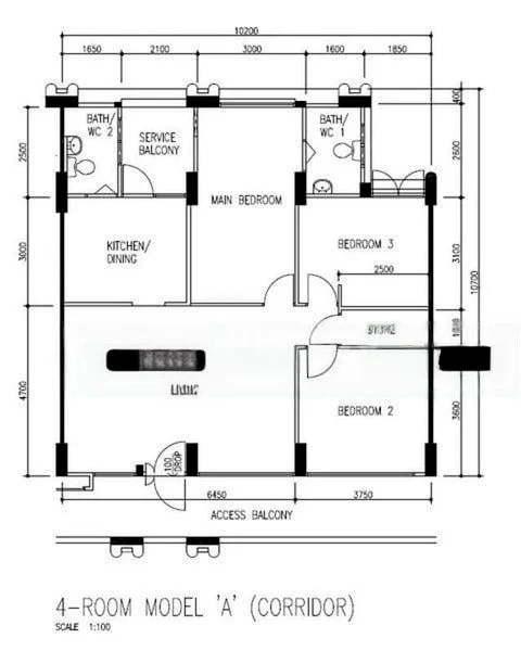 4 Room (4A) HDB for Sale in  896A Woodlands Drive 50 - Image 6
