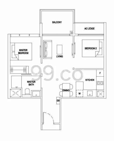 2 Bed Apartment (Condo) for Rent in The Florence Residences - Image 8