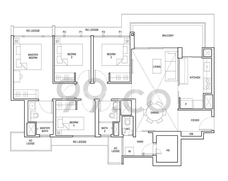Common Room (Condo) for Rent in  Parc Central Residences - Image 10